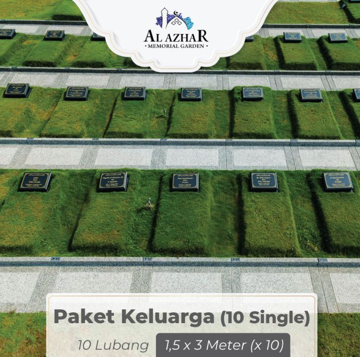 paket keluarga tipe kavling makam al azhar