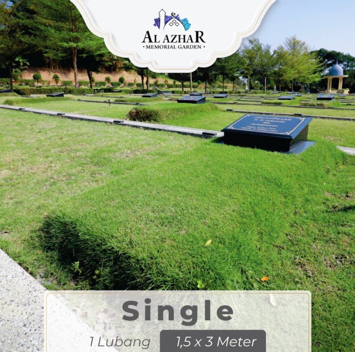 tipe single makam al azhar karawang